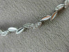 ESTATE 1.65CT ROUND DIAMOND 18K WHITE GOLD CLASSIC FLORAL WREATH NECKLACE #16481