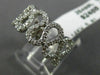 ESTATE WIDE .67CT DIAMOND 14KT WHITE GOLD 3D MULTI WAVE SEMI ETERNITY FUN RING