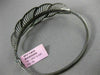 ESTATE 1.25CT DIAMOND 14KT BLACK GOLD 3D MULTI LEAF HANDCRAFTED BANGLE BRACELET
