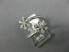 ESTATE WIDE .22CT DIAMOND 14K WHITE GOLD 3D CRISS CROSS SNOW FLAKE STAR FUN RING
