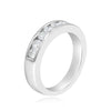 .51CT DIAMOND 14KT WHITE GOLD 3D CHANNEL SEMI ETERNITY WEDDING ANNIVERSARY RING