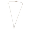 ESTATE .33CT DIAMOND 14K WHITE & ROSE GOLD PEAR SHAPE HALO BY THE YARD NECKLACE