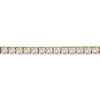 ESTATE LARGE 7.0CT DIAMOND 14KT YELLOW GOLD 3D CLASSIC ROUND TENNIS BRACELET