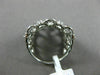 ESTATE EXTRA LARGE 1.53CT DIAMOND 18KT WHITE GOLD 3D OPEN CROWN TEAR DROP RING
