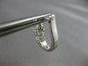 .75CT DIAMOND 14KT WHITE GOLD FLOWER PAST PRESENT FUTURE LEVERBACK HOOP EARRINGS