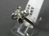 ESTATE .57CT DIAMOND 18K WHITE GOLD 3D SOLITAIRE X LOVE ENGAGEMENT RING #6424