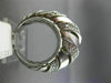 ESTATE LARGE 1CT DIAMOND 14KT WHITE GOLD 3D MATTE & SHINY MULTI ROW DOME RING