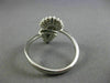 ESTATE WIDE .38CT DIAMOND & AAA SAPPHIRE 14KT WHITE GOLD MULTI SHAPE PAVE RING