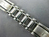ESTATE WIDE & LONG 14KT WHITE GOLD HANDCRAFTED ITALIAN MENS BRACELET #22779