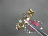 ESTATE WIDE 1.41CT WHITE & PINK DIAMOND 18K 2 TONE GOLD CLASSIC ANNIVERSARY RING