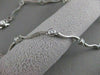 ESTATE FANCY 1.44CTW DIAMOND BY THE YARD 14KT WHITE GOLD STATION NECKLACE #2044