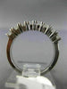 ESTATE .53CT DIAMOND 14KT WHITE GOLD SEMI ETERNITY WEDDING ANNIVERSARY RING #362