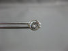 ANTIQUE .63CT ROUND DIAMOND 14KT WHITE GOLD 3D CLASSIC BEZEL STUD EARRINGS #7837