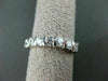 ESTATE .70CT DIAMOND 14KT WHITE GOLD 7 STONE CHANNEL SET ANNIVERSARY RING #14259