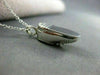 ESTATE .10CT DIAMOND 14KT WHITE GOLD BABY SHOE PENDANT & CHAIN F/G VS #191