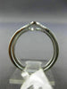 ESTATE LARGE .31CT DIAMOND 18KT WHITE GOLD 3D OPEN ANCHOR FRIENDSHIP FUN RING