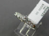 ESTATE .82CT DIAMOND 14KT WHITE GOLD 3D CLASSIC 5 STONE WEDDING ANNIVERSARY RING