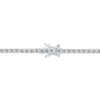 ESTATE 6.0CT DIAMOND 14KT WHITE GOLD 3D CLASSIC ROUND TENNIS BRACELET