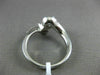 ESTATE .69CT DIAMOND 14KT WHITE GOLD 3D TWO STONE INFINITY PROMISE LOVE RING