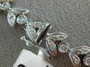 ANTIQUE 2.50CT DIAMOND 18KT WHITE GOLD 3D CLASSIC FLORAL FILIGREE NECKLACE #4166