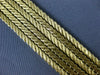 ANTIQUE WIDE SAPPHIRE & RUBY 18KT YELLOW GOLD MULTI STRAND FLOWER BRACELET #1880