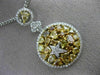 LARGE 4.33CT WHITE & YELLOW DIAMOND 18K TWO TONE GOLD ROUND BY THE YARD NECKLACE