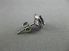 ESTATE 1.02CT DIAMOND & AAA AMETHYST 14K WHITE GOLD ROUND HALO CLASSIC EARRINGS