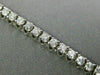 ESTATE 5.10CT ROUND DIAMOND 14K WHITE GOLD 3D DOUBLE SAFETY LOVE TENNIS BRACELET