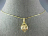 ESTATE 14KT YELLOW GOLD 3D CLASSIC HANDCRAFTED BALL FLOATING PENDANT #25054