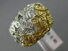 ESTATE LARGE .72CT DIAMOND 14KT WHITE & YELLOW GOLD FILIGREE BUTTERFLY FUN RING