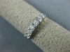 ESTATE .40CT DIAMOND 14KT WHITE GOLD 3D CLASSIC 6 STONE ANNIVERSARY RING #19189