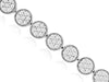 3CT DIAMOND 14KT WHITE GOLD CLASSIC ROUND PAVE CIRCULAR FILIGREE TENNIS BRACELET