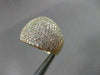 ESTATE EXTRA LARGE 3.83CT DIAMOND 14KT ROSE GOLD MULTI ROW PAVE RING BEAUTIFUL!