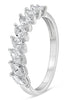 .90CT DIAMOND 14KT WHITE GOLD 3D MARQUISE SEMI ETERNITY WEDDING ANNIVERSARY RING