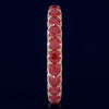 2.53CT AAA RUBY 14KT ROSE GOLD 3D CLASSIC SHARED PRONG ETERNITY FUN LOVE RING