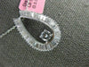 ESTATE 1.10CT DIAMOND 18KT WHITE GOLD ROUND & BAGUETTE HORSE SHOE LUCKY PENDANT