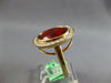 LARGE 5.36CT DIAMOND & AAA FIRE OPAL 14KT YELLOW GOLD OVAL HALO ENGAGEMENT RING
