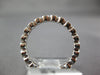 ESTATE .47CT DIAMOND 18KT WHITE GOLD 3D ROUND FILIGREE ETERNITY ANNIVERSARY RING