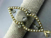 ANTIQUE .15CT ROSE CUT DIAMOND 14K TWO TONE GOLD PEARL PENDANT PIN BROOCH #25488