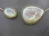 ESTATE 1.10CT DIAMOND 14KT ROSE GOLD MOTHER OF PEARL MULTI SHAPE CHOKER NECKLACE