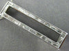 ESTATE .60CT DIAMOND 14KT WHITE GOLD 3D RECTANGULAR FILIGREE ELONGATED NECKLACE
