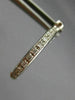 ESTATE .50CT DIAMOND 14K WHITE GOLD PAVE DOUBLE SIDED HOOP HUGGIE EARRINGS 17967