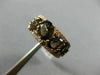 WIDE 3.93CT WHITE CHOCOLATE FANCY DIAMOND & AAA SMOKEY TOPAZ 14KT ROSE GOLD RING