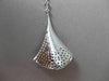 ESTATE 1.25CT BLACK & WHITE DIAMOND 14KT WHITE GOLD FLOATING 3D PENDANT & CHAIN