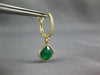 5.3CT DIAMOND & AAA AGOT 14KT YELLOW GOLD HALO SQUARE LEVERBACK HANGING EARRINGS