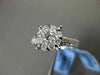 ESTATE LARGE 1.12CT DIAMOND 18KT WHITE GOLD FILIGREE CLUSTER PROMISE RING F/G VS
