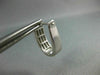 LARGE 1.56CT DIAMOND 14KT WHITE GOLD 3D PRINCESS INVISIBLE HUGGIE EARRINGS #1674