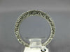 ESTATE 0.25CT DIAMOND 14KT WHITE GOLD FILIGREE MILGRAIN ETERNITY RING #19628
