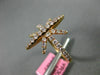 ESTATE LARGE .48CT ROUND DIAMOND 18KT YELLOW GOLD STAR FLOWER SNOWFLAKE RING