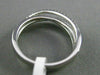 ESTATE WIDE .56CT DIAMOND 18KT WHITE GOLD 3D MULTI ROW CRISS CROSS LOVE RING